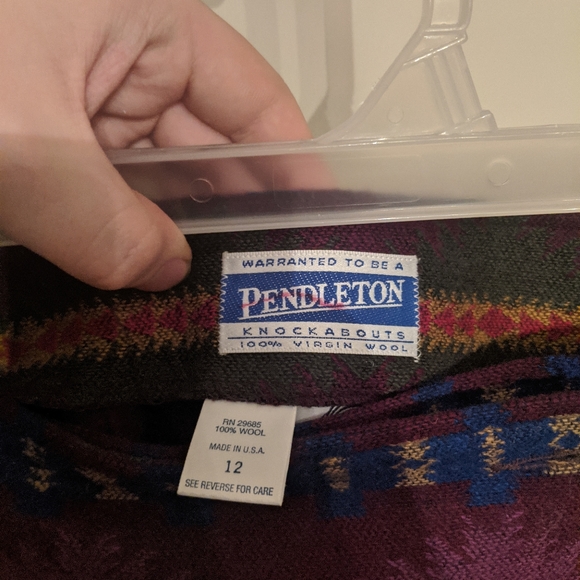 VINTAGE PENDLETON FLANNEL SKIRT SIZE 12 - Picture 2 of 5